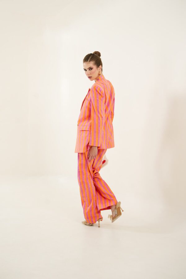 OrPink Full length model looking bottom left