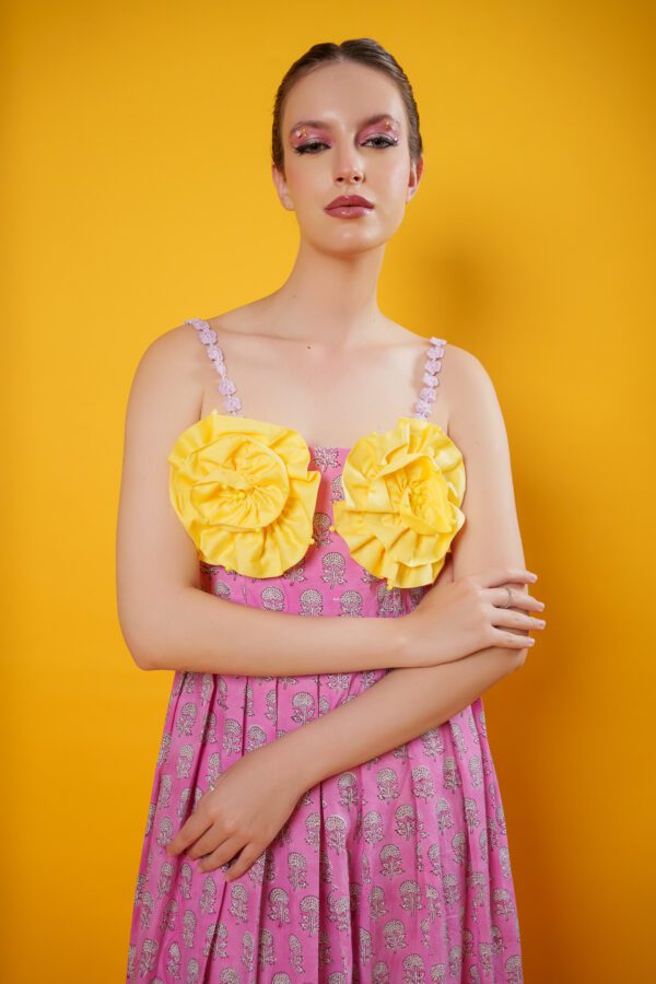 mimosa dress top details