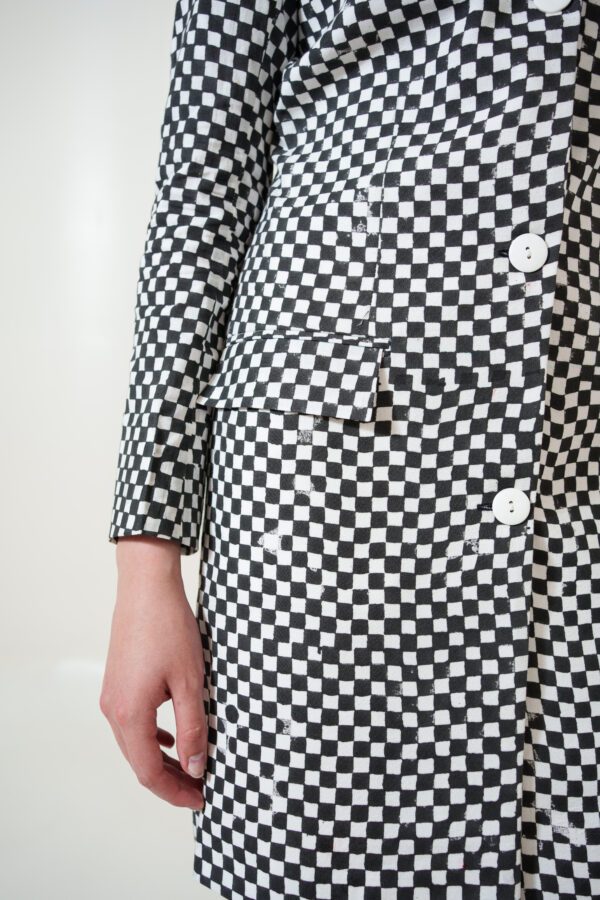 classic dress button details